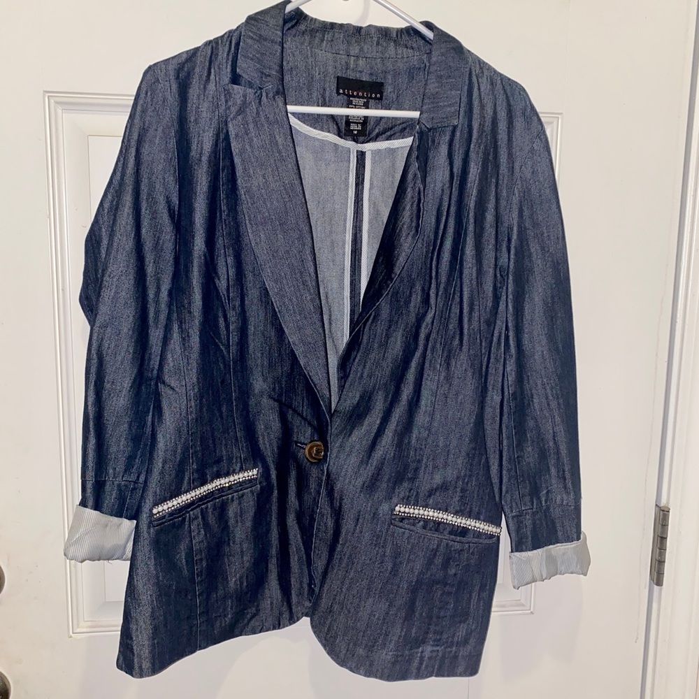 Denim like blazer